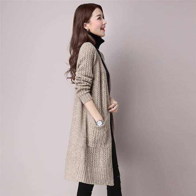 Fashion Long Cardigan Women 2019 Fashion Harajuku Loose Knit Sweater Women Casual Jacket Coat Autumn