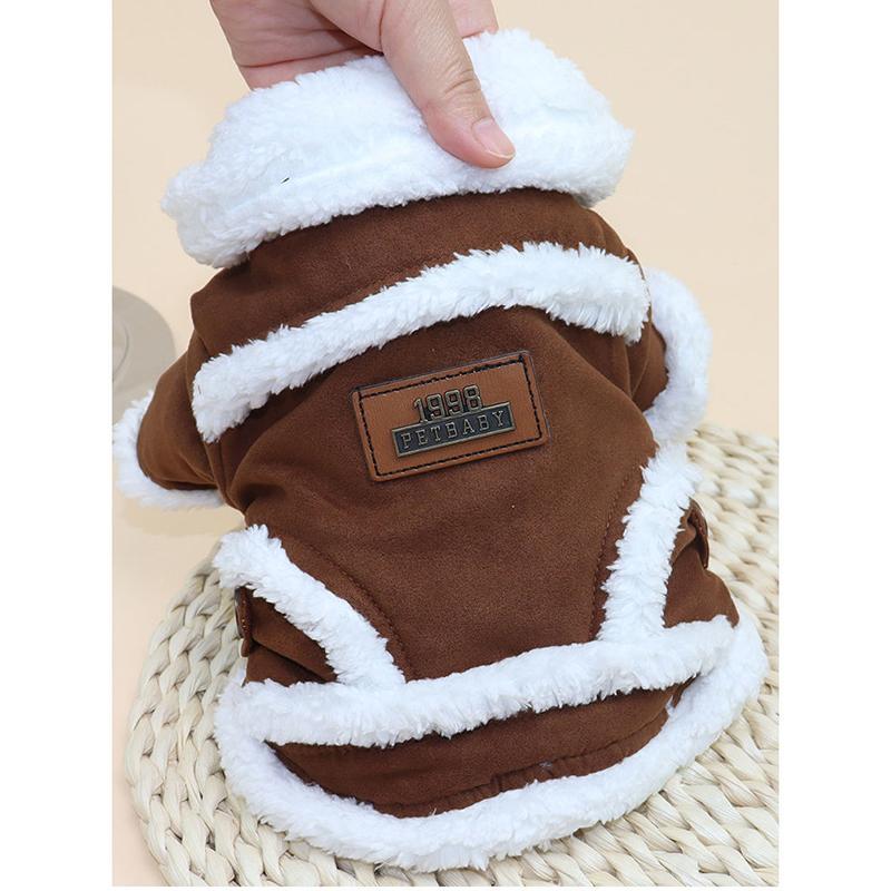 Dog's Winter Clothing Cats Cotton Warm Vest Dog Jumpsuit Puppy Outfit Small Dogs Coat Four Sleeves Pet Clothing Soft Cats Sweater Jumpsuit Outerwear