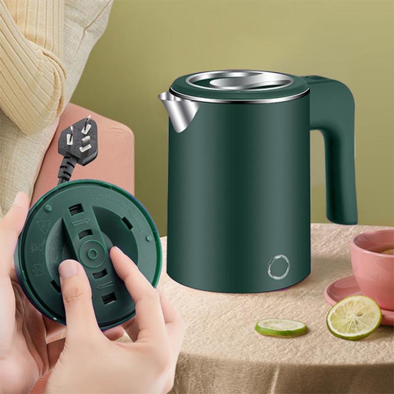 Small Electric Kettle Home Office Travel Portable Mini Kettle 304 Stainless Steel Dormitory Hotel Fast Kettle