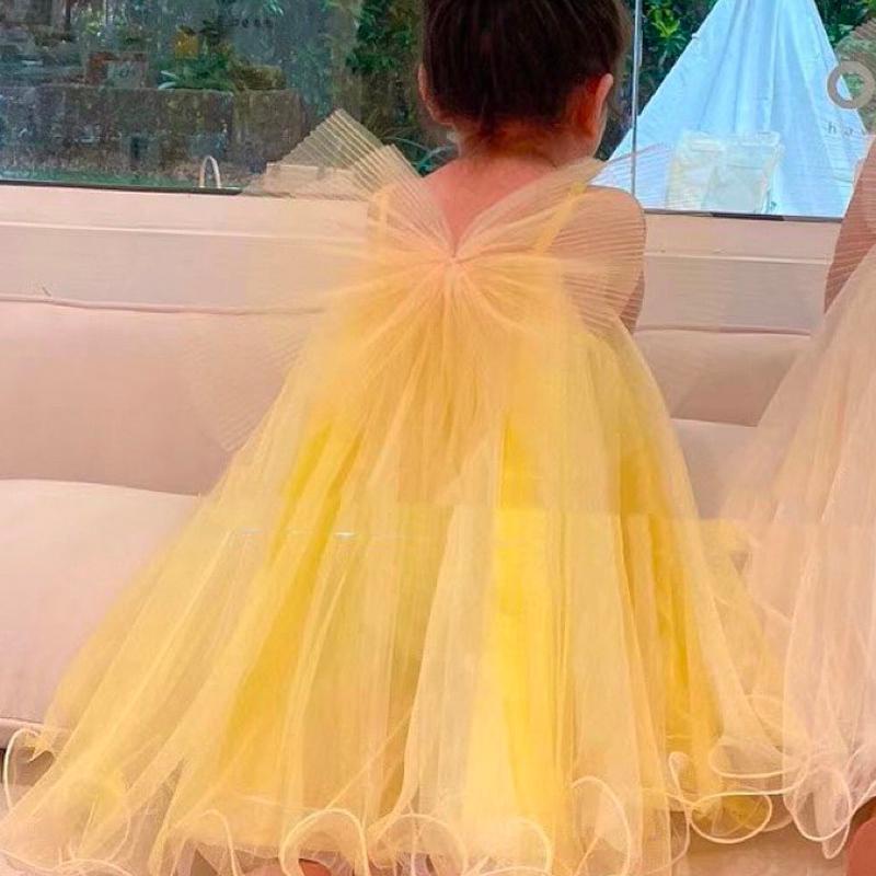 Girls Dress Summer Children's Clothing Mesh Suspender Skirt Fairy Skirt Princess Dress Birthday Dress Fluffy Skirt