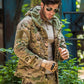 Tactical Fleece Jacket Men Hooded Waterproof Military Camouflage Field Coat Windbreaker