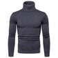 Winter Men's Sweater Turtleneck Slim Stretch Base Knitwear Solid Color Pullover Long Sleeve Sweater