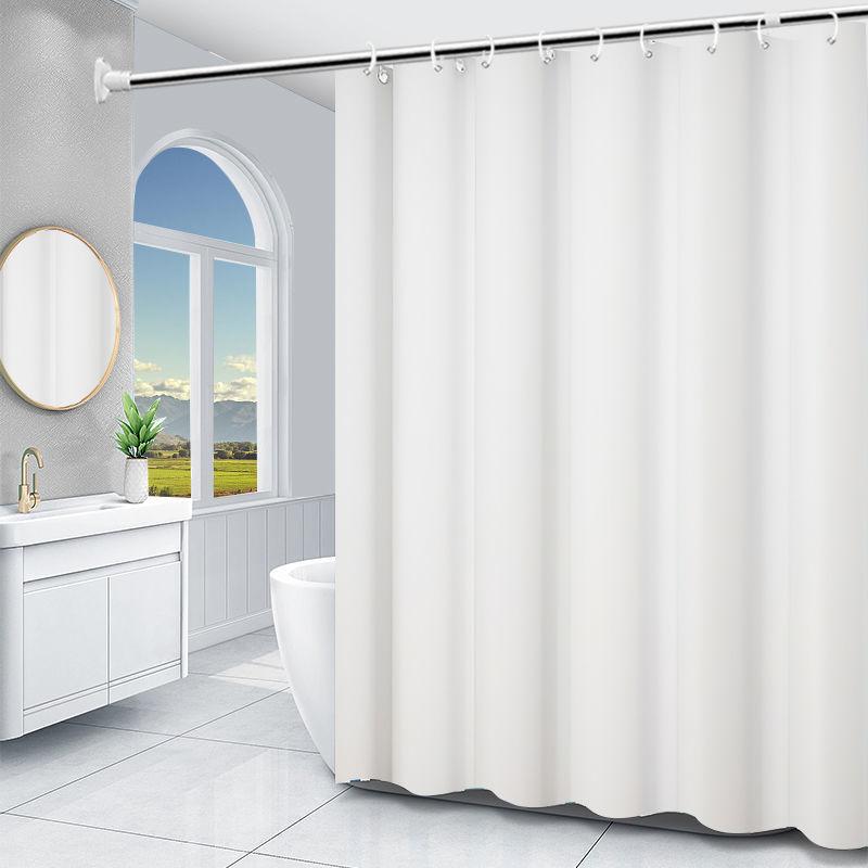 Bathroom Waterproof Curtain, Mildew Proof Shower Curtain, Shower Partition Curtain, Shower Curtain, Bathroom Curtain, Free Perforation