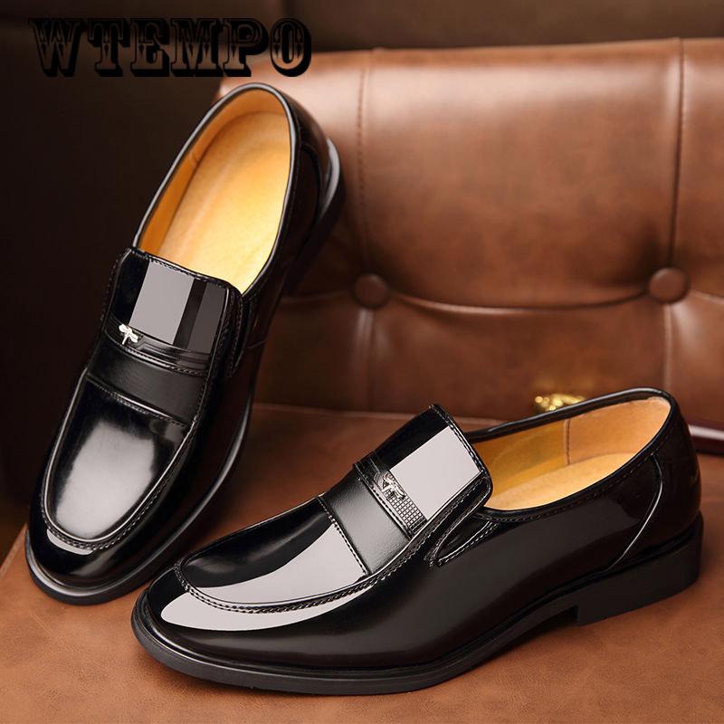 Breathable casual shoes comfortable bright leather shoes men's shoes summer suit shoes shoes