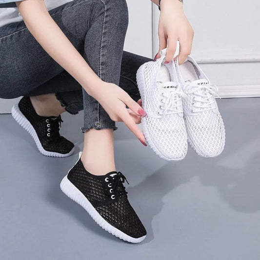 Women's Shoes Summer Sneakers Breathable Mesh Shoes Soft Sole Wear-resistant Casual Shoes