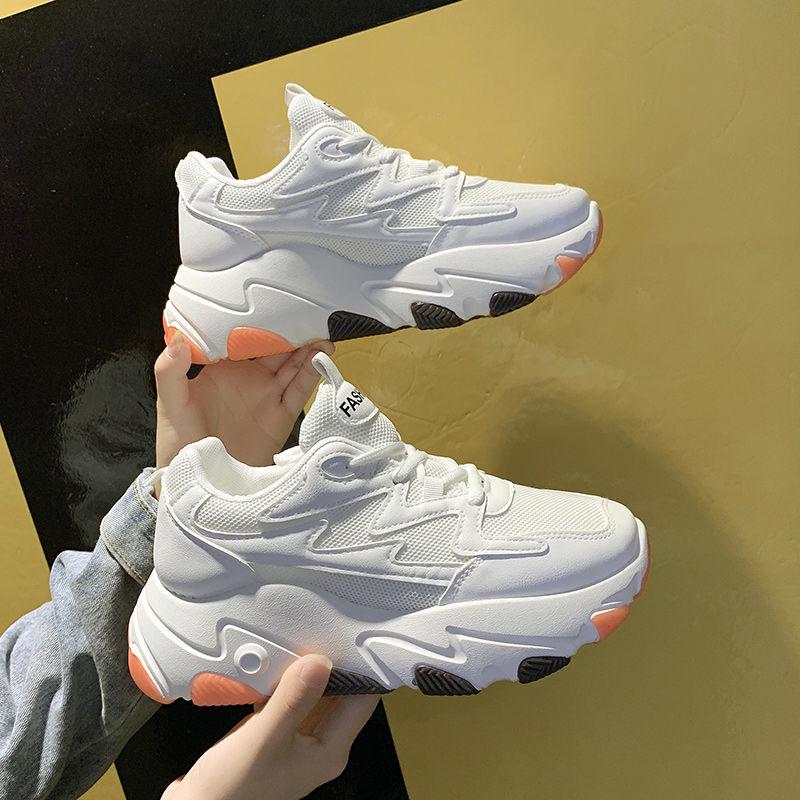 Autumn Winter Women's Platform Sneakers Female Thick Bottom Ladies Dad Shoes Casual Sports Shoes