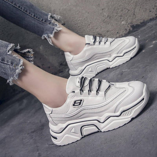 Chunky Sneakers Women Platform Shoes Basket Femme Vulcanize Shoes Womens Female Trainers Dad Shoes