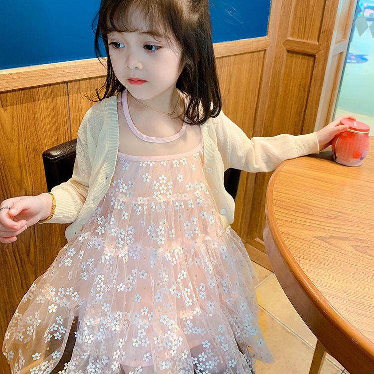 Girls Christmas Costume Lace Princess Dress Kids Sleeveless Summer Sequin Flowers Clothing Children New Year Birthday Party