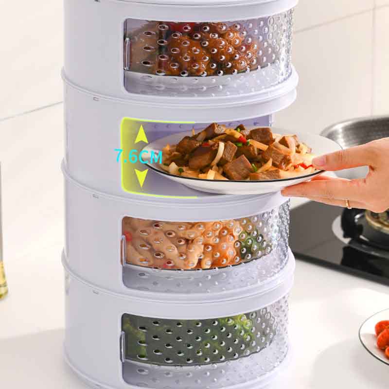 Kitchen Stackable Insulation Dust Proof Food Leftover Container with Lid Cover