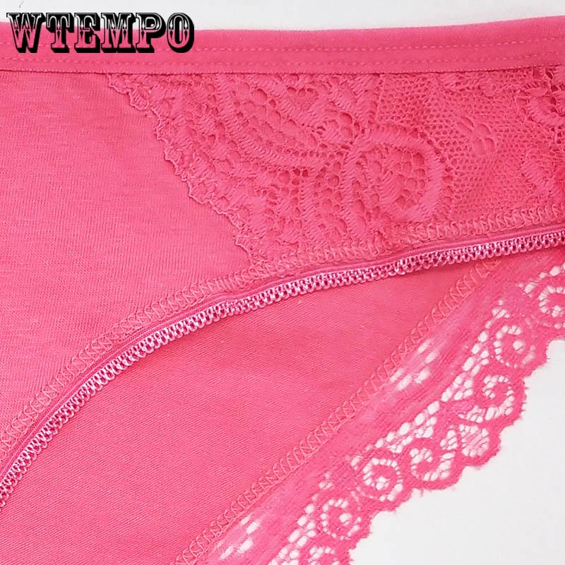 6 Pcs/Lot Antibacterial Cotton Underwear Woman Pure Panties Briefs Girls Underwear Lingerie