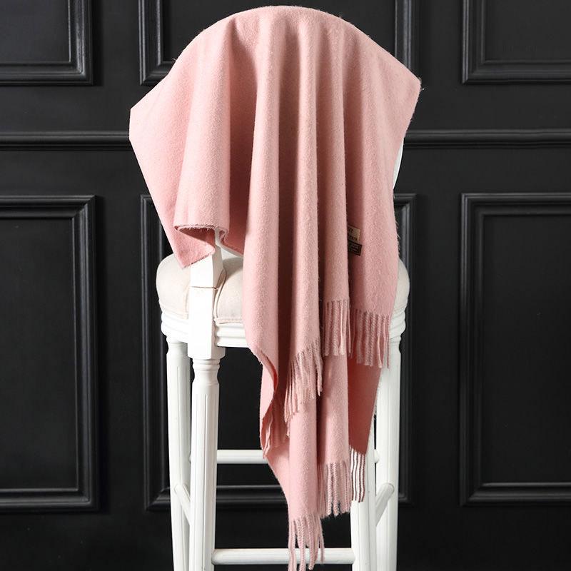 Winter Cashmere Scarf Women Thick Warm Shawls Wraps Lady Scarves Fashion Tassels Pashmina Blanket