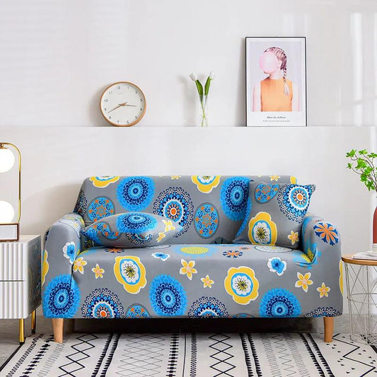 Floral Printing Stretch Elastic Sofa Cover Sofa Towel Slip-resistant Sofa Covers For Living Room Fully-wrapped Anti-dust