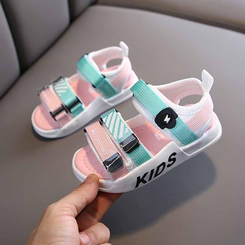 Size 21-30 Child Sneakers Beach Sandals Kids Canvas Breathable Shockproof Basketball Shoes Lightweight Running Shoes Comfortable Deodorant Skate Shoes