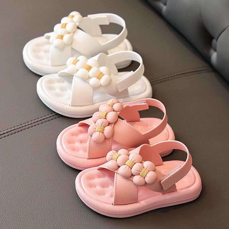 Children's Sandals Summer Girls Lightweight Soft Bottom Non-slip Small, Medium and Large Children's Baby Student Beach Sandals