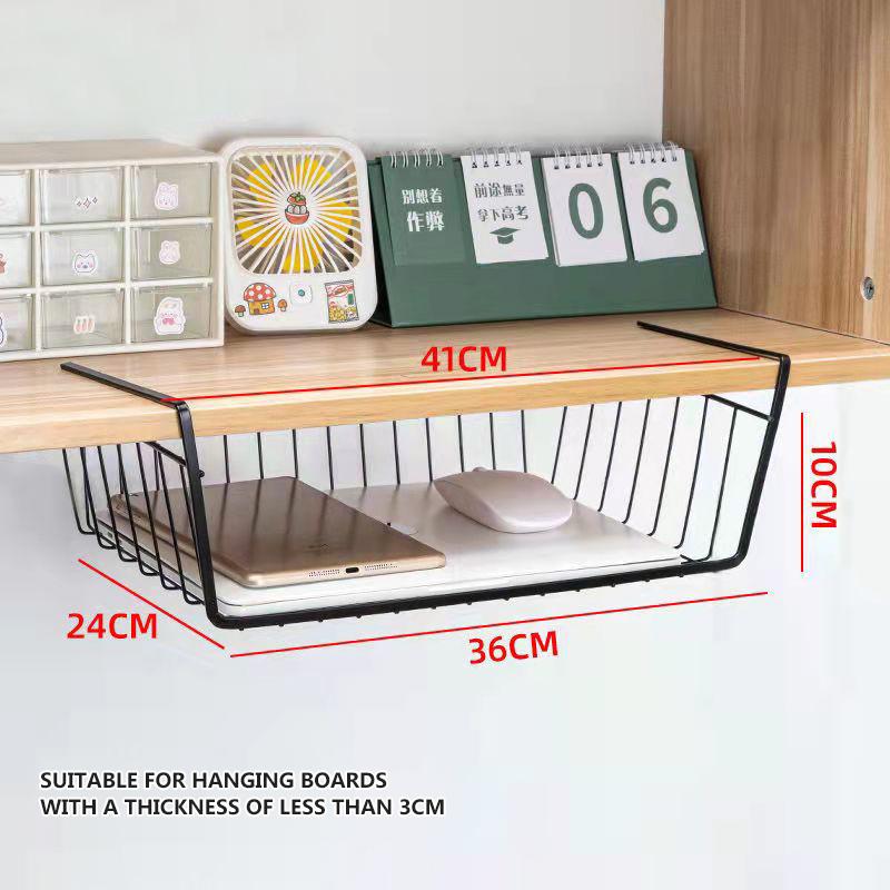 Bedroom Bedside Hanging Basket Desk Organizing Shelf Kitchen Cabinet Partition Wardrobe Storage Box Family Organizer Snack Storage Basket