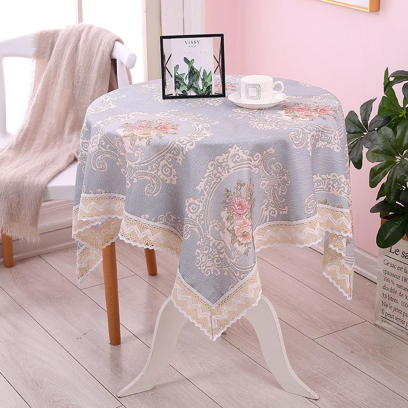 Round Tablecloth Small Round Table Bedside Table Linen Embroidery Cover Towel Table Cloth Dust Cover Nordic Minimalist Style