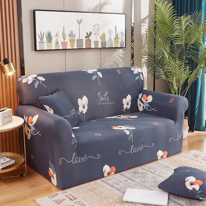 Cartoon Sofa Covers for Living Room Elastic Sofa Slip Covers 1/2/3/4 Seaters Anti Slip Universal Casual Simple Pet Home Decor Sofa Slipcover