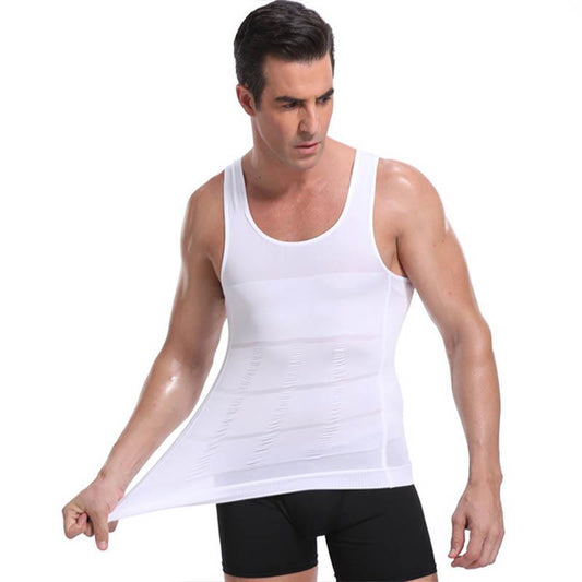 Men's Summer Body Shaper Vest Men's Tight Thin Chest Corset Waist Waist Vest Slimming Tank Top Waist Training Breathable Body Shaper