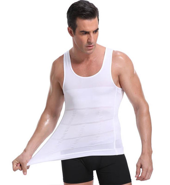 Men's Summer Body Shaper Vest Men's Tight Thin Chest Corset Waist Waist Vest Slimming Tank Top Waist Training Breathable Body Shaper