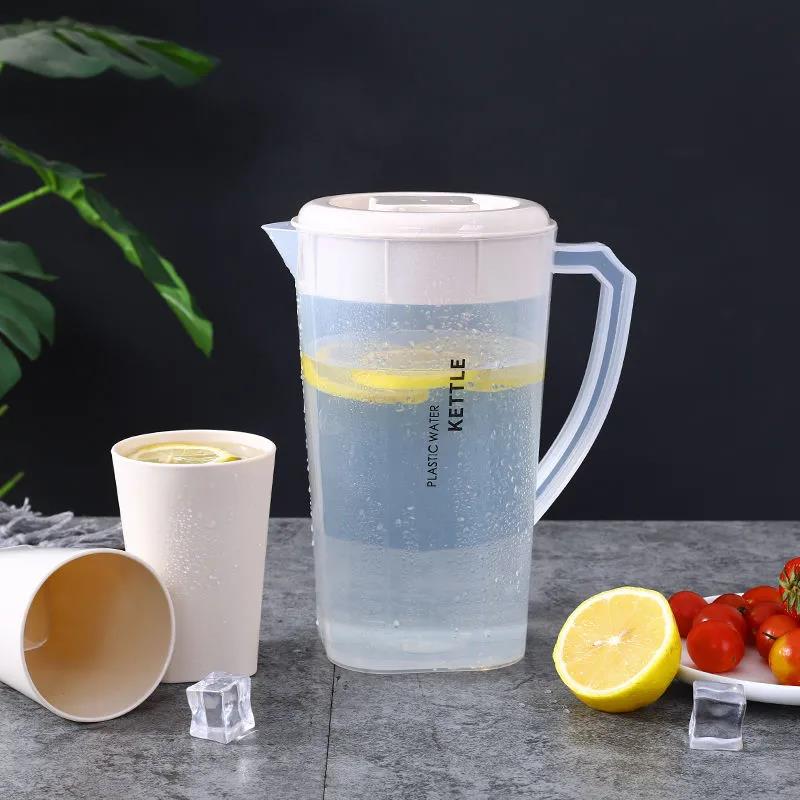 Korean Cold Water Bottle Large Capacity Household Set Heat-resistant Water Cup Household Thickened Drop Resistant Cold Water Bottle Plastic Cup