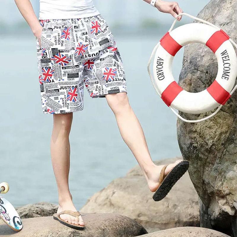 Men's Summer Sports and Leisure Five-point Shorts Summer Loose and Quick-drying Men's Beach Shorts