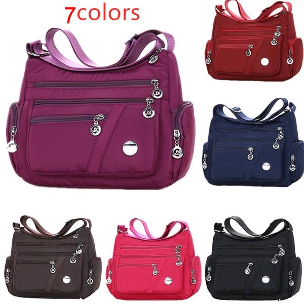 7 Colors Waterproof Nylon Bag Fashion Women Single Shoulder Bag Crossbody Bag Casual Messenger Bag