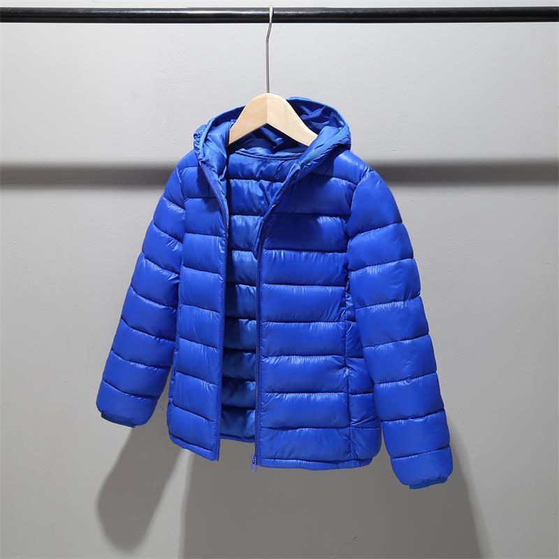 Baby Girls Boys Parka Light Kids Jacket Hood Down Coat Winter Children Jacket Toddler Outerwear