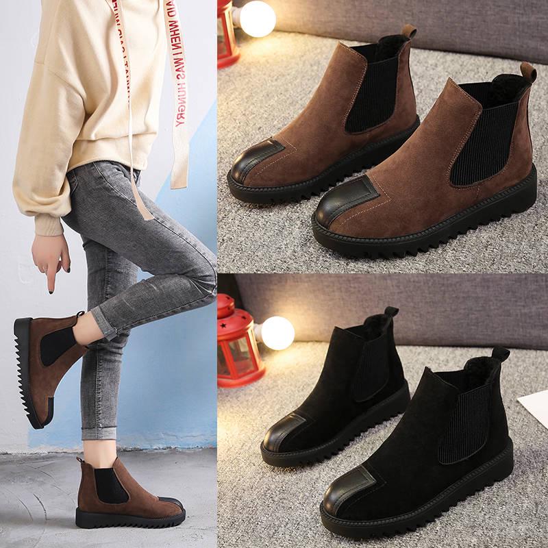 Chelsea women's boots fashion women's ankle boots patent leather retro short boots spring and autumn models