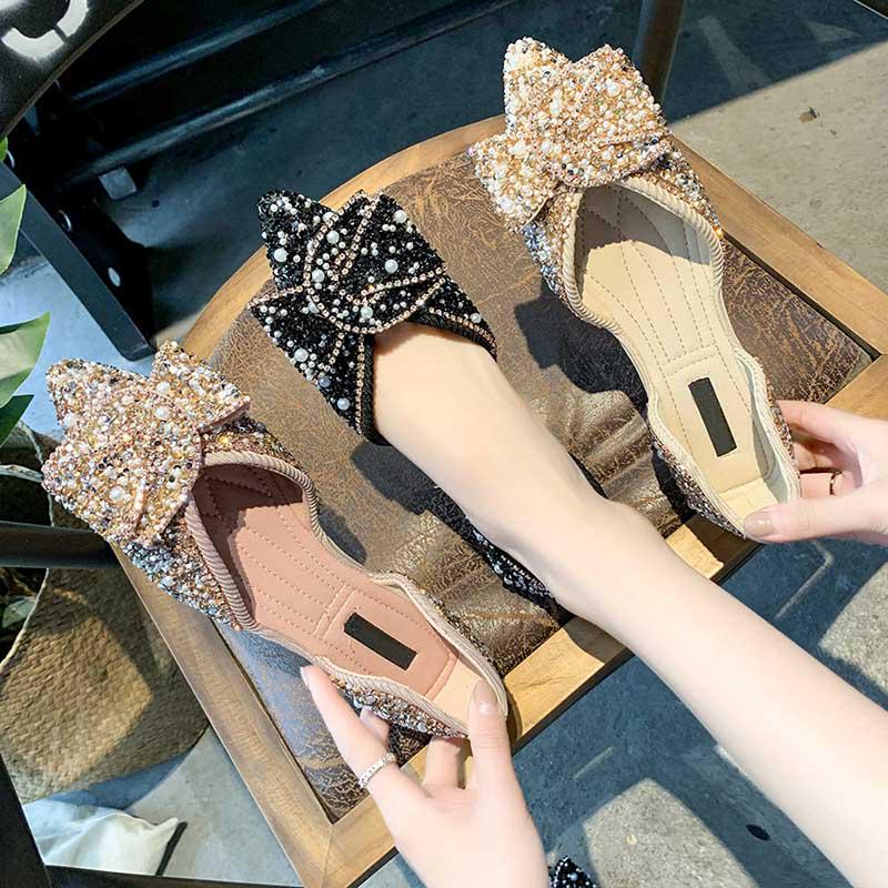 Plus Size 35-40 Summer Women Slippers Outdoor Bohemian Beach High Heels Wear-resistant Non-slip Office Lady Pearl Sandals