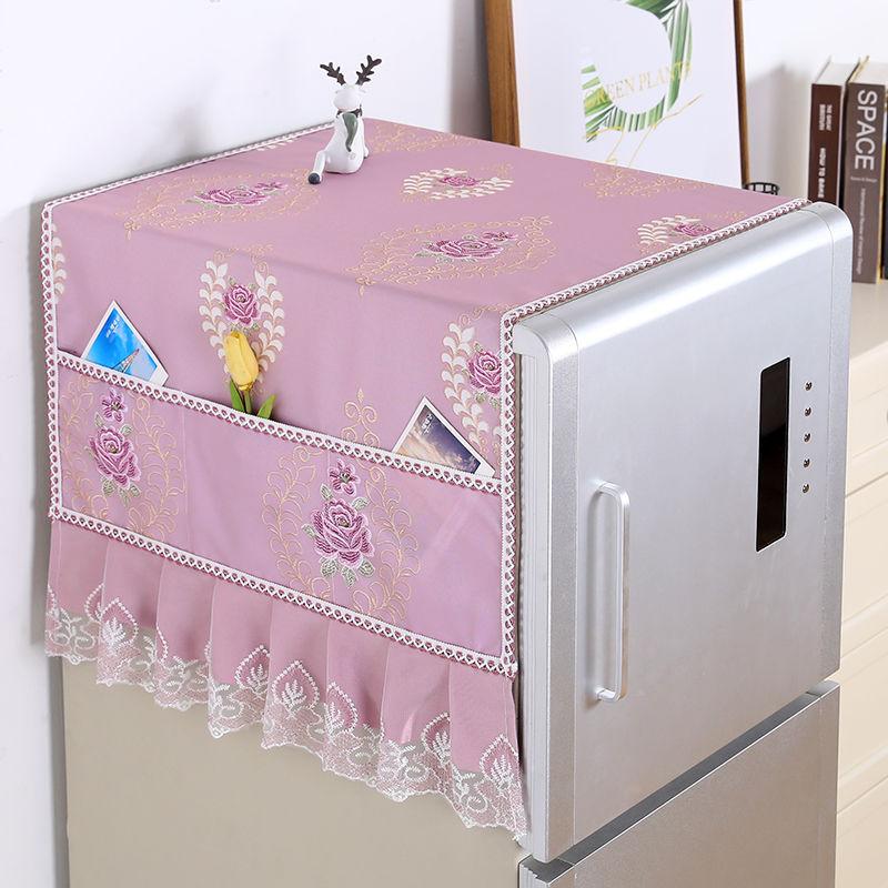 Waterproof Washing Machine Cover Fridge Dust Cover Household Dust Proof Covers with Storage Pockets