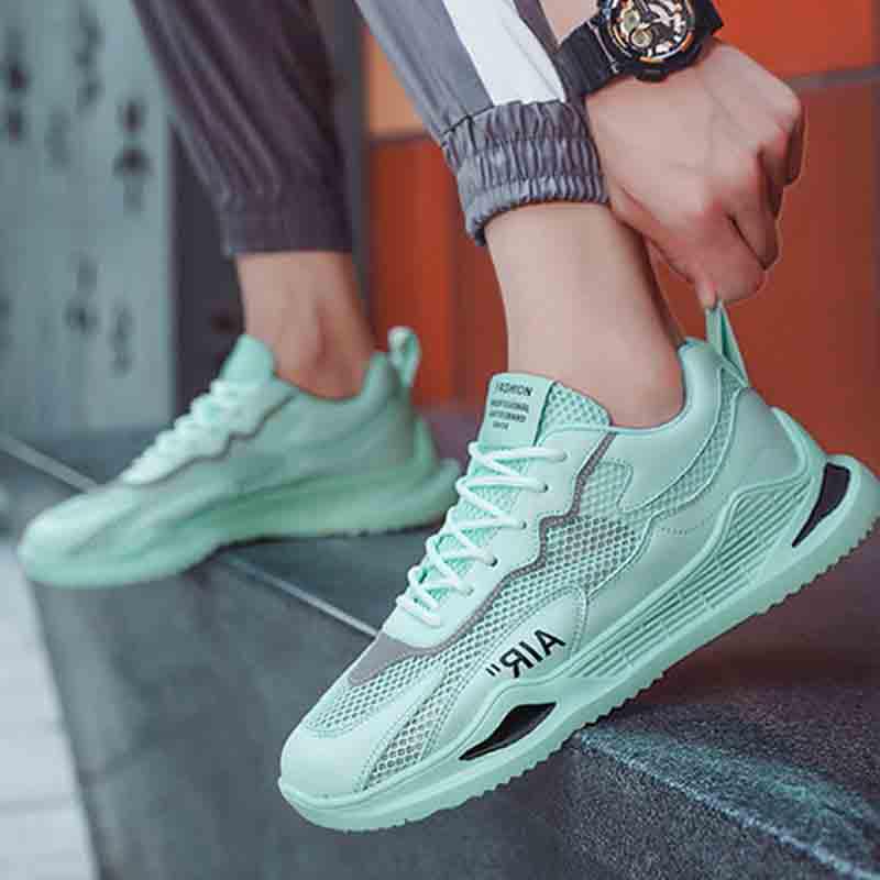 Plus Size 39-44 Summer Men Sneakers Low-top Mesh Running Basketball Shoeses Outdoor Non-slip Sports Shoes Wild Shockproof Shoes