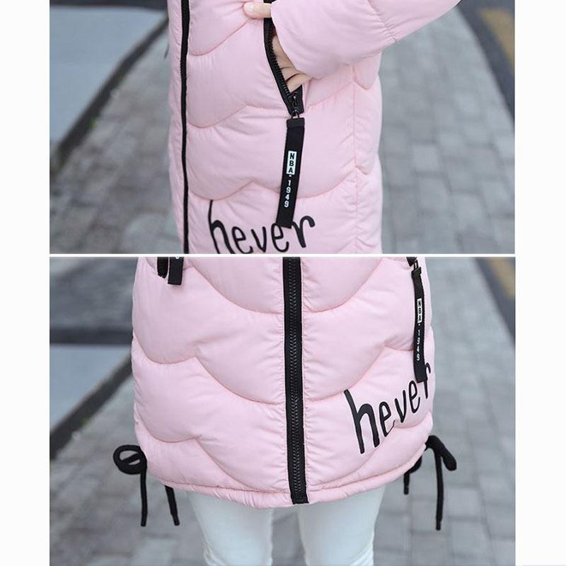 Down Jacket Winter Ladies Fashion Korean Big Fur Collar Thick Warm Hooded Mid-length Plus Size Cotton Jacket