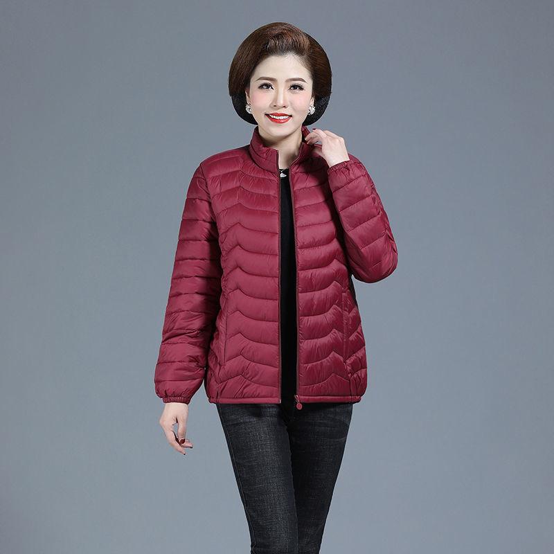 Women's Down Jacket Winter Short Warm Slim Fashion Solid Color Jacket Lightweight Plus Size Down Jacket