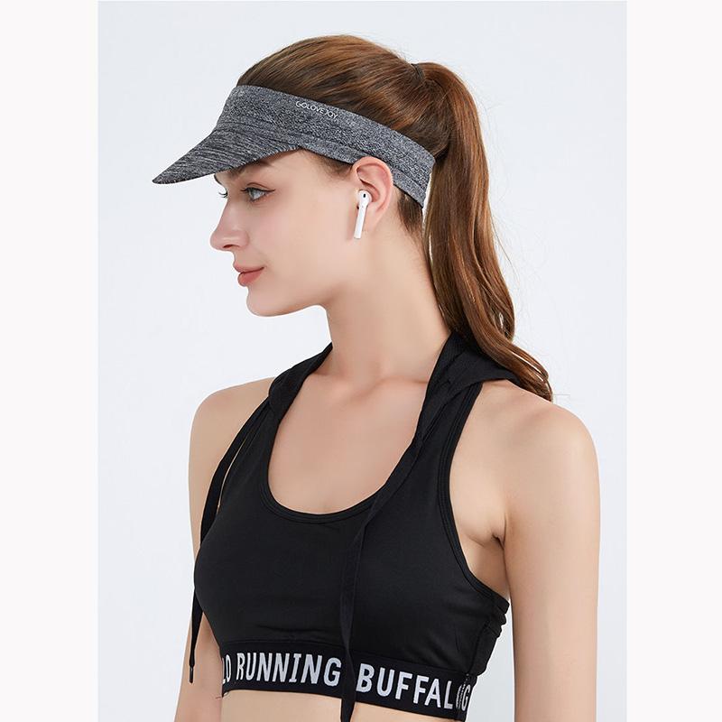 Summer Folding Visor Hat Unisex Sports Running Sun Hat Sunscreen Outdoor Marathon Quick-drying Hat Sweat-absorbing Empty Top Hat