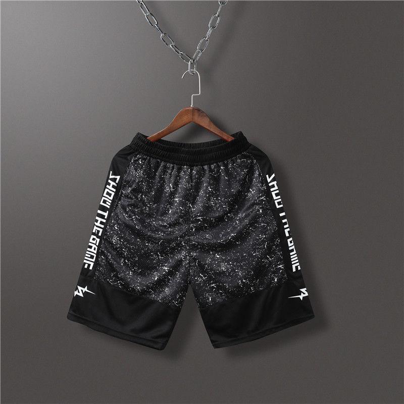 Men's Basketball Pants Fitness Running Sports Shorts Loose and Quick-drying Street Ball Pants Women's Training Over The Knee Beach Five-point Pants