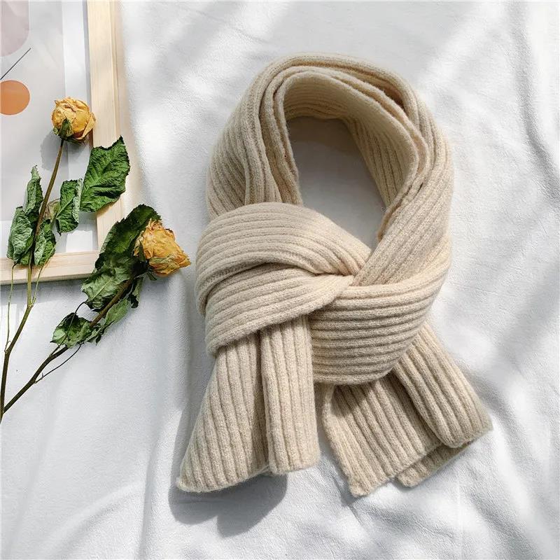 Winter Woolen Scarf Hand-woven Bib Warmth and Thickening Women's Versatile Dual-use Bibs for Lovers