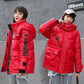 Fashion Women's Cotton-padded Jacket Winter Outdoor Thickening Warm Down Padded Jacket Loose Shiny Zipper Jacket Women