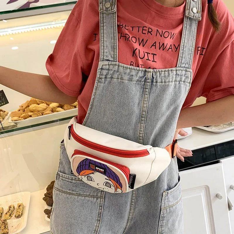 Nylon Waist Bag Autumn New Style Korean Casual Fashion All-match One-shoulder Diagonally Across The Mori Department College Fashion Bag