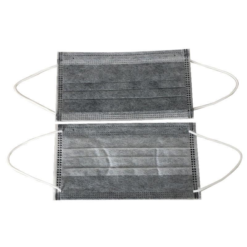 50pcs 4Ply activated carbon meltblown non-woven protective masks anti PM2.5 disposable face masks