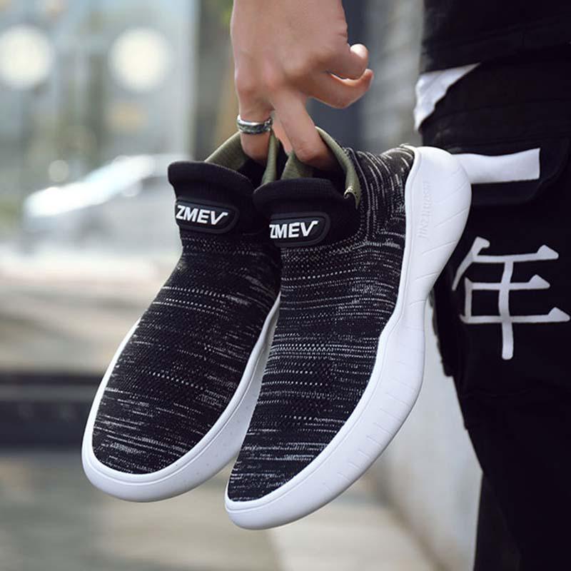 Plus Size 38-44 Summer Men Mesh Sneakers Comfortable Running Basketball Shoes Students Breathable Shockproof Non-slip Shoes