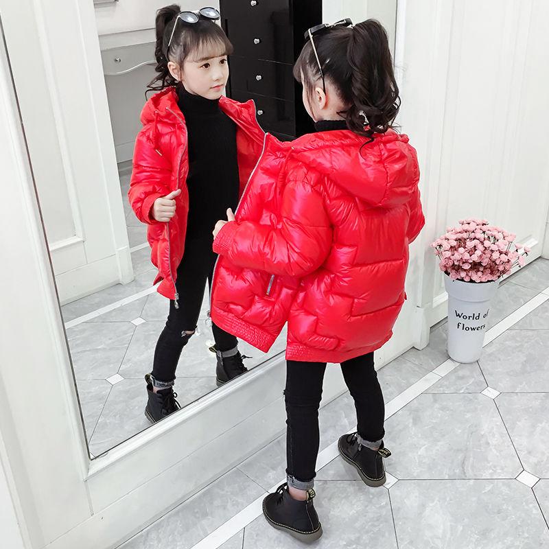 Winter Padded Warm Girls' Cotton-padded Clothes Winter  Children's Mid-length Padded Jackets Padded Padded Clothes Girls' Middle-aged Boys' Jackets