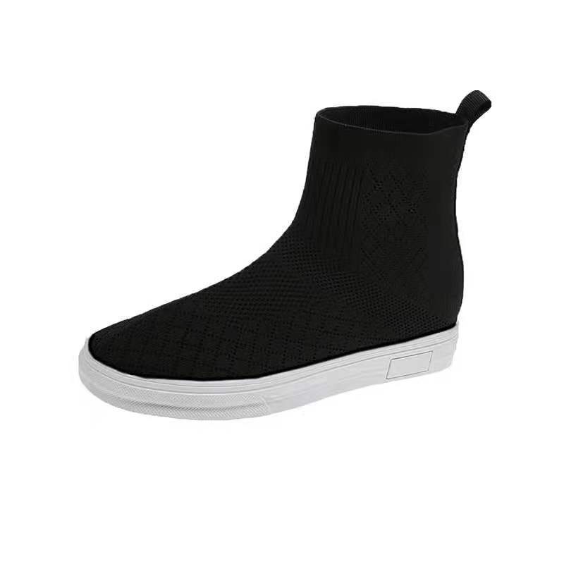 Women's Shoes Autumn and Winter High-top Sports Casual Shoes Plus Velvet Warm and Comfortable Elastic Socks Boots