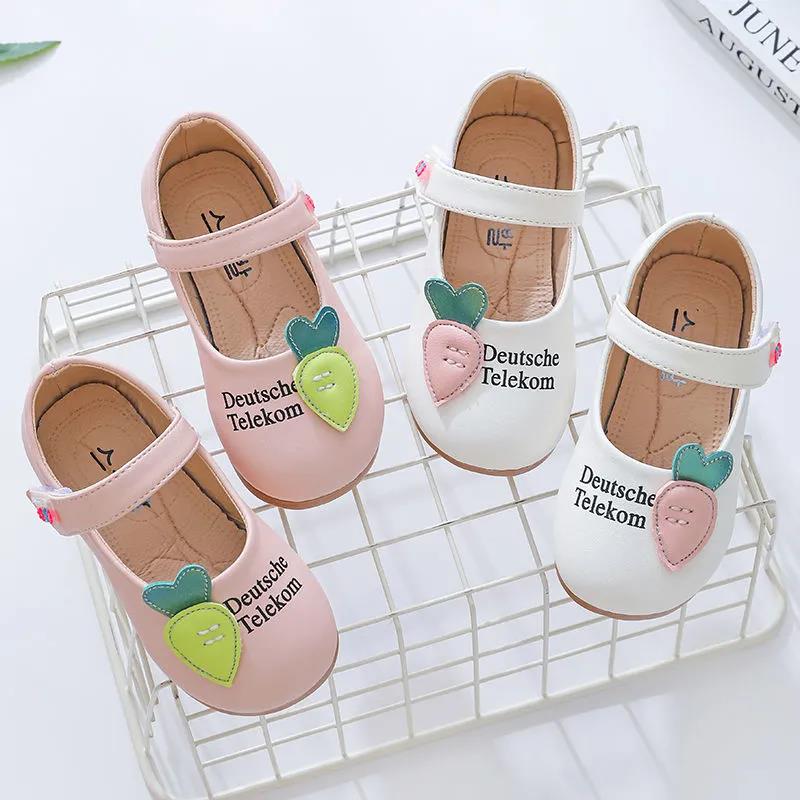 Kids Shoes Princess Shoes Pink  Sandals Children Leather Party Dress Flat Girls Sandals Baby Casual