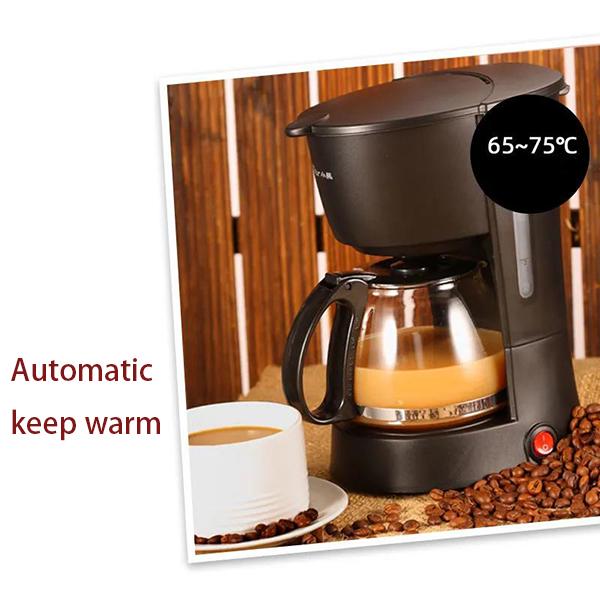 600ml Coffee Machine Home Small Multi-function Drip Mini Steam American Small Coffee Machine Intelligent Tea-making Pot