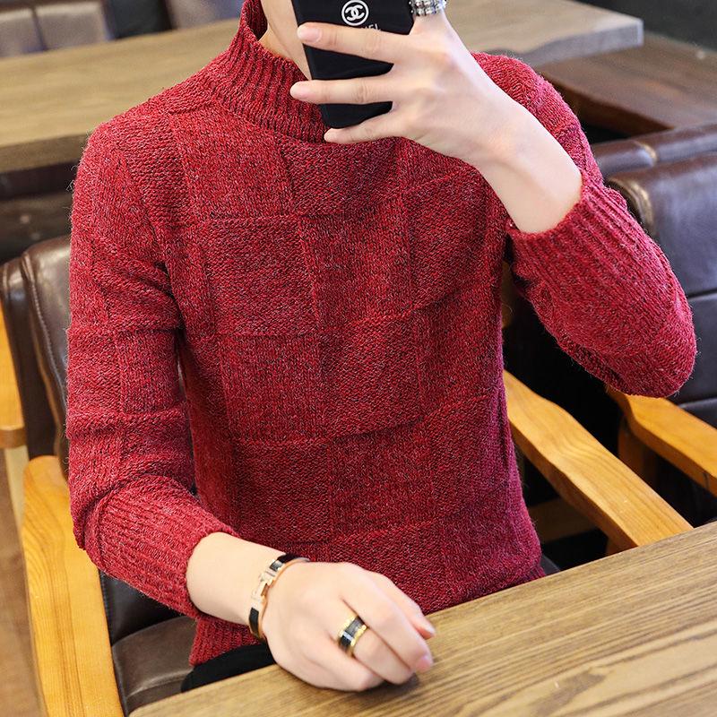 2019 Autumn Fashion Casual Sweater Slim Fit Knitting Mens Sweaters and Pullovers Men Pullover Men