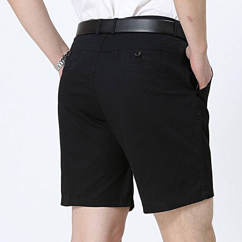 Summer Loose Men's Cotton Five-point Pants Middle-aged and Elderly Men's Plus Fat Large Size Casual Suit Shorts