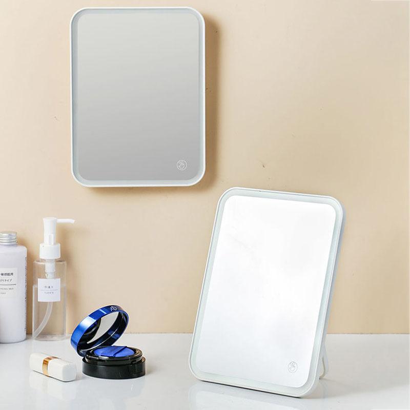 10.6 Inch Rotating with LED Light Touch Dimming Magnifier Cosmetic Mirror Backlit Mirror