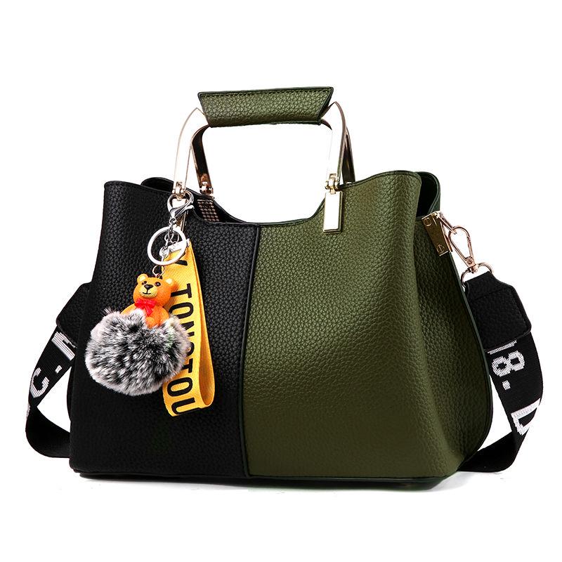 Woman bag European and American style Shoulder Handbag Trendy wild Patent leather bag Big capacity