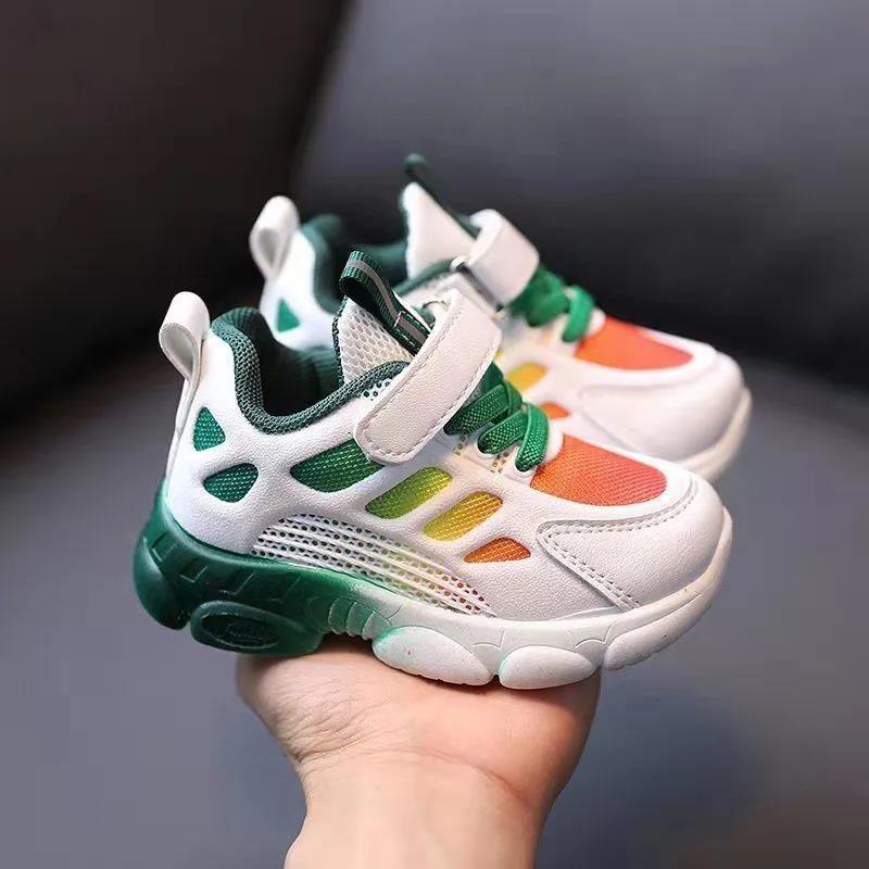 Children's Spring and Summer Light Casual Solid Shoes Kids' Soft Sole Non-slip Running Shoes Kickproof Outdoor Walking Sneakers