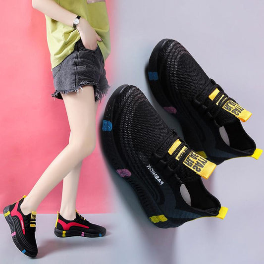 Women's Casual Clearance Shoes Spring and Autumn Breathable Soft Sole Sports Shoes Shoes Korean Fashion Non-slip Shoes